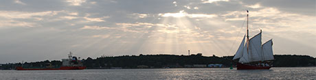 Schiffe auf der Kieler Förde